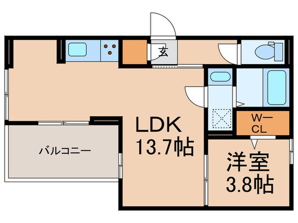 仮）ルミナス空港東の物件間取画像